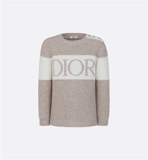 tricot dior homme|Pull Maille tricot de laine et cachemire beige chiné et ivoire .